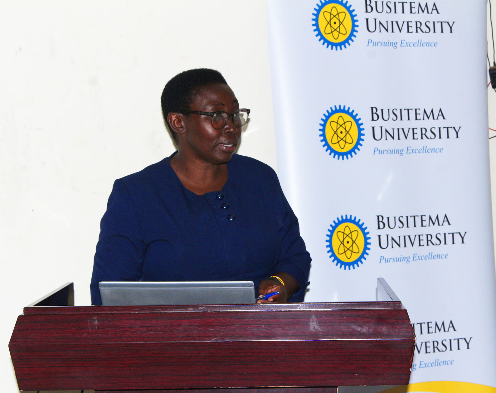Prof. Saphiina Biira, welcomes the IUCEA delegation