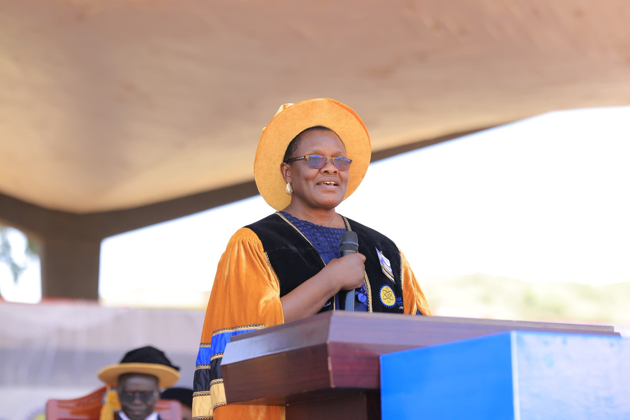 Hon. Phyllis Chemutai, Minister of State for Education and Sports (Primary Education), addresses Busitema University’s 17th Graduation Ceremony at Busitema Campus on 3 October 2026.