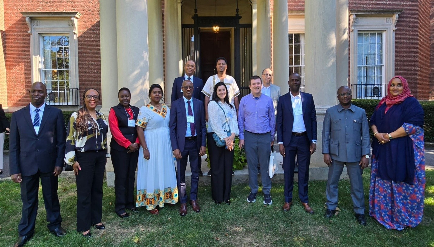 Participants in the International Visitor Leadership Program during an engagement with Meridian International Center, the programme’s national programme partner.
