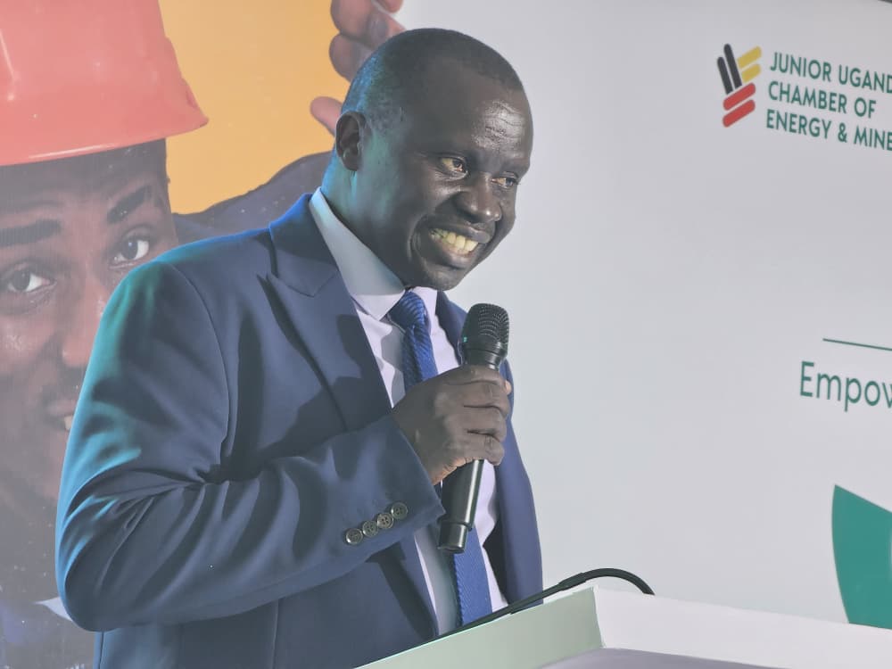 Busitema University Vice Chancellor Prof. Paul Waako addresses participants during Youth Mining Day at the University’s Main Campus on 14 August 2026.