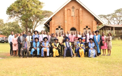 Group photo with the 2025 Bachelor of Anesthesia freshers at the Faculty of Health Sciences