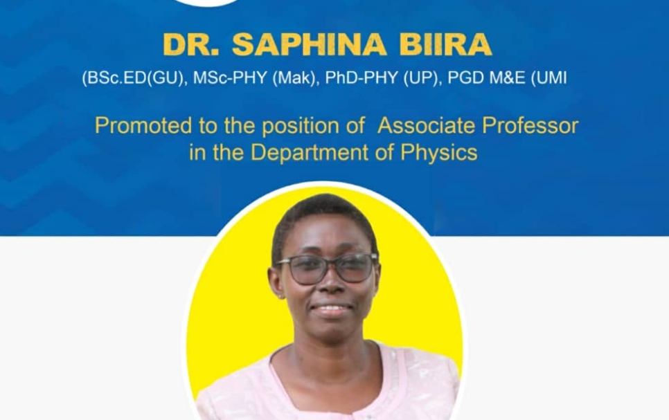 Busitema University Celebrates Promotion of Dr. Saphina Biira to Associate Professor