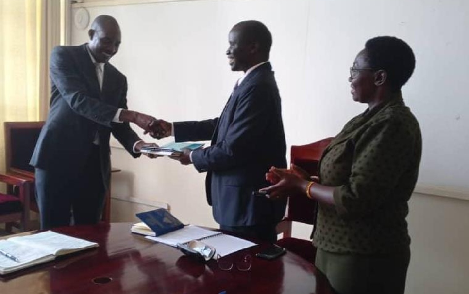 Dr. Charles Eryenyu Receives office as the new Deputy Chief of Quality Assuarance Directorate