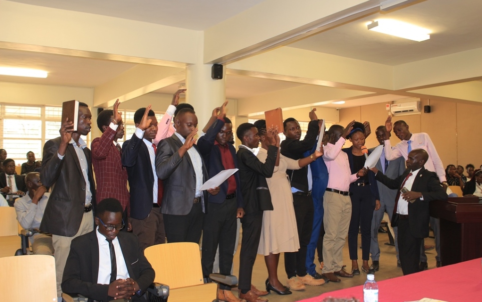 15th Guild Executive Sworn in this afternoon