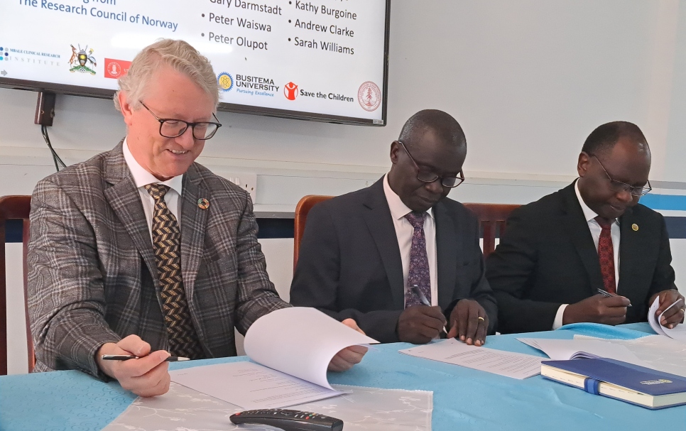 Busitema University in 1.1 Million USD grant to research sunflower seed oil massage to improve the survival of premature infants in Uganda