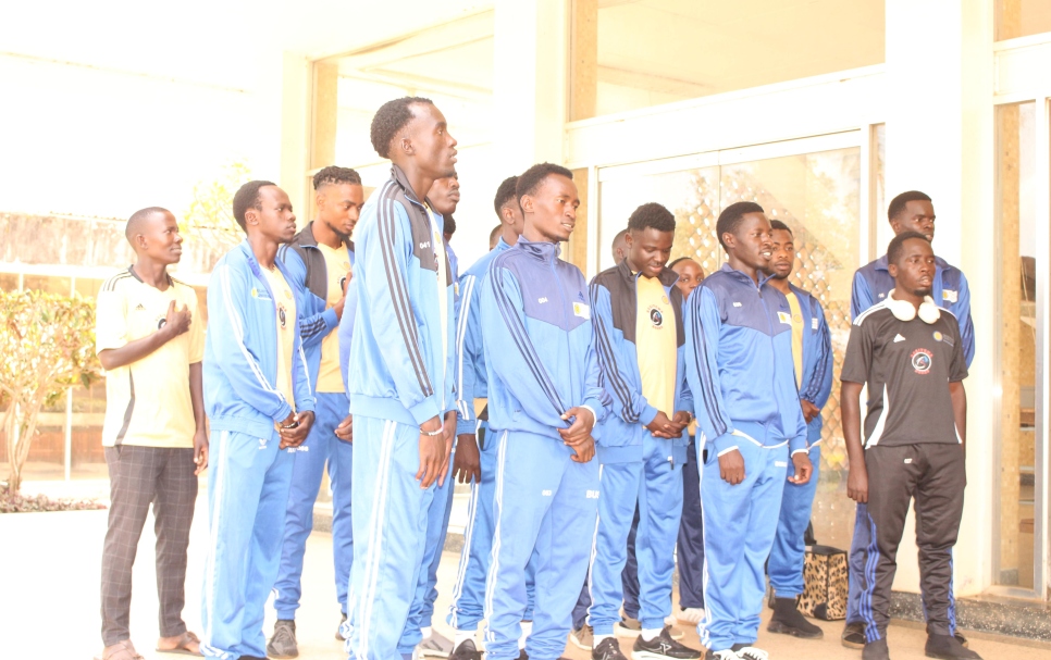 Busitema University Boons during the Flag off ceremony at Main campus